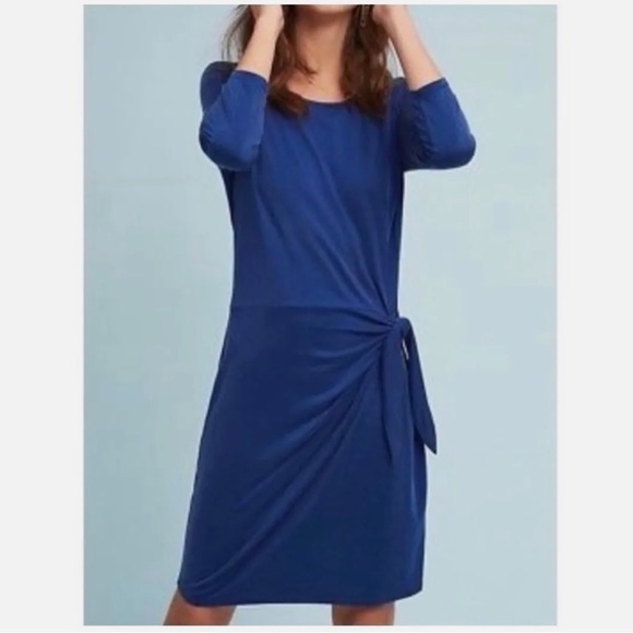 Dolan Left Coast Tie Waist Dress in Blue - Size S - Picture 2 of 6